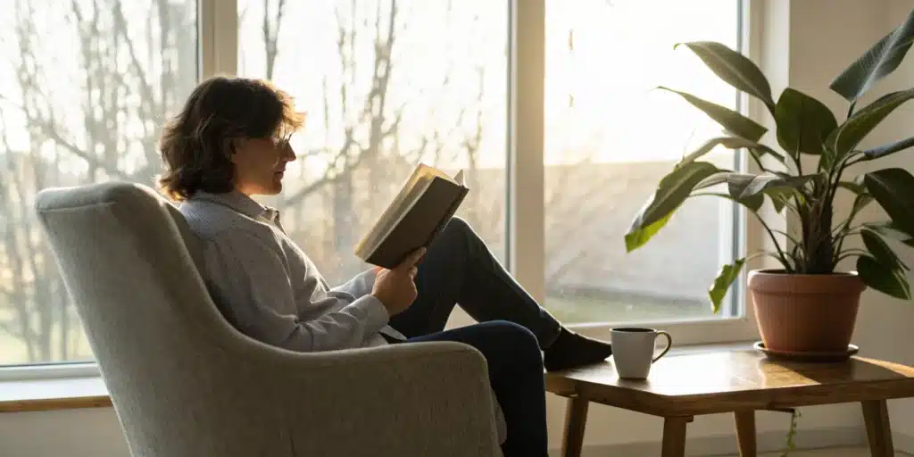 How to Increase Reading Speed Without Losing Comprehension 7 A person using proven techniques to increase reading speed without losing comprehension.