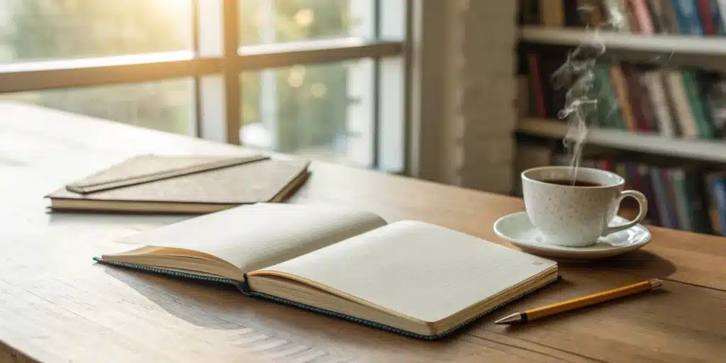 Applying the Feynman learning technique by simplifying a concept in a notebook.