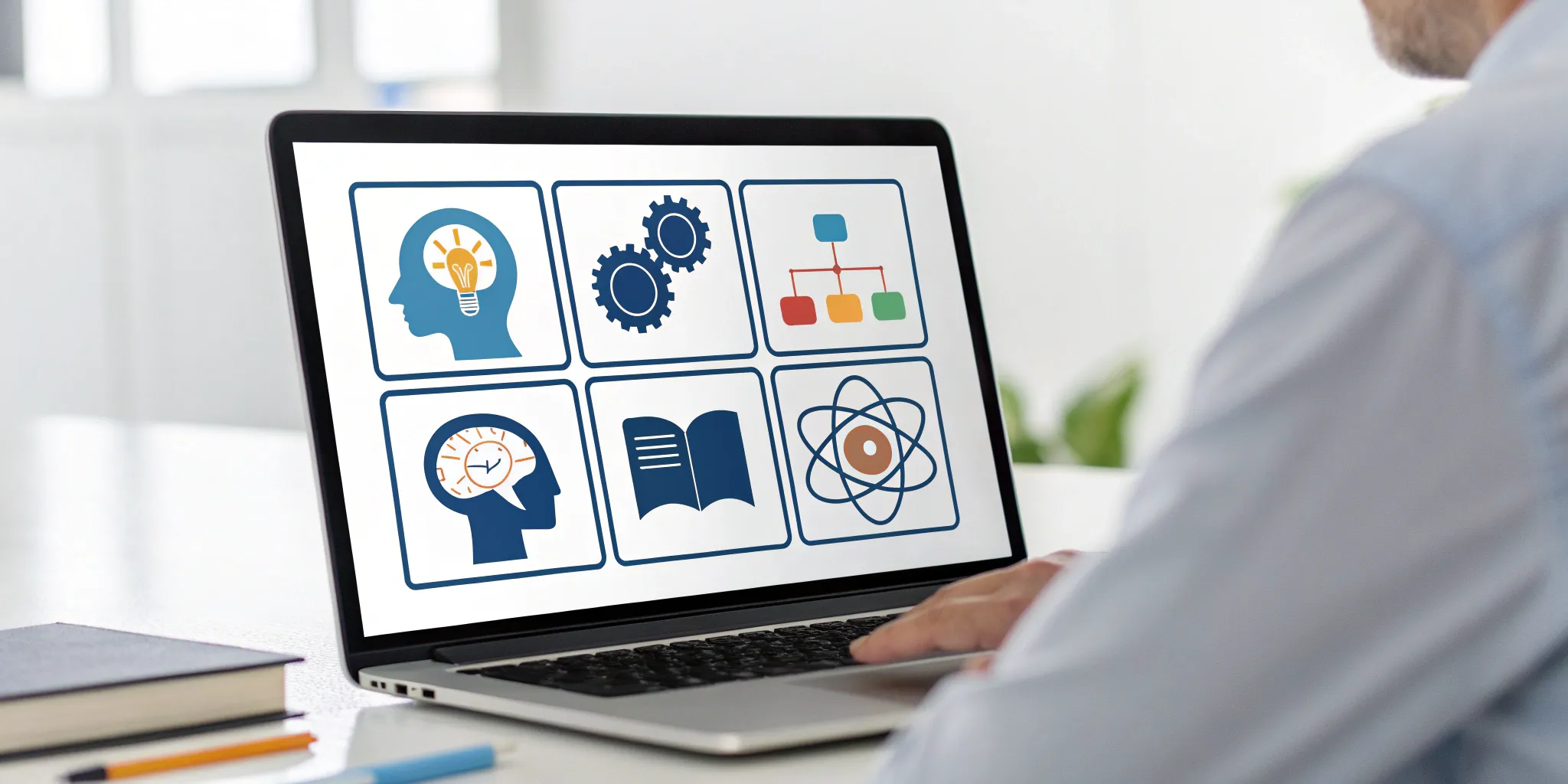 Reading Genius® 3.0 Blog 20 A person using brain training software on a laptop for better reading comprehension.