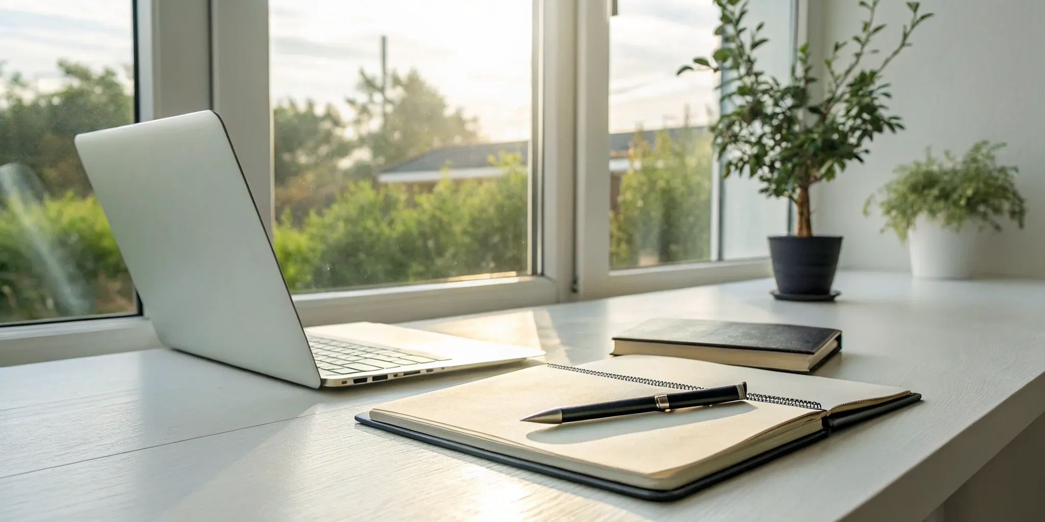 Reading Genius® 3.0 Blog 27 Laptop and notebook on a desk for choosing the best cognitive learning programs.