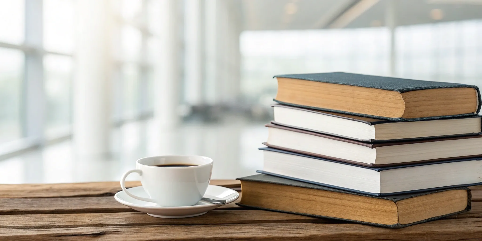 Reading Genius® 3.0 Blog 24 A stack of books on a desk for the best course on improving reading retention.