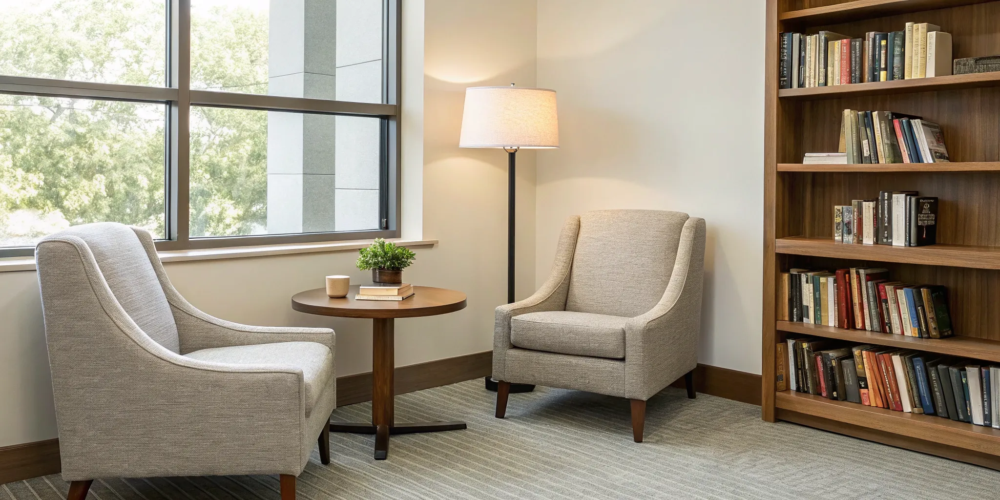 Reading Genius® 3.0 Blog 14 Creating a positive reading environment with a comfortable armchair, bookshelf, and warm light.