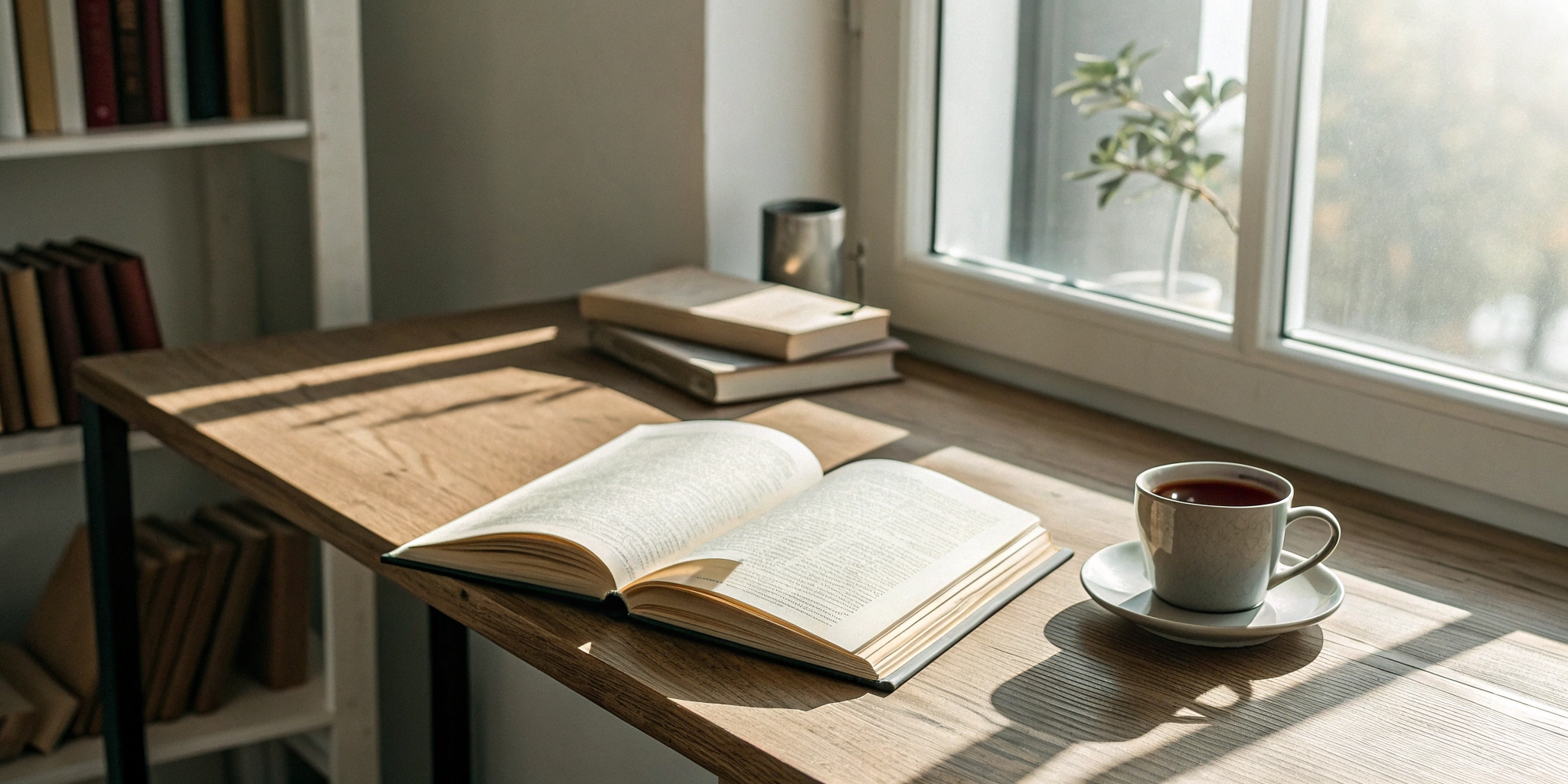 Reading Genius® 3.0 Blog 39 Applying effective reading strategies to an open book on a sunlit desk.