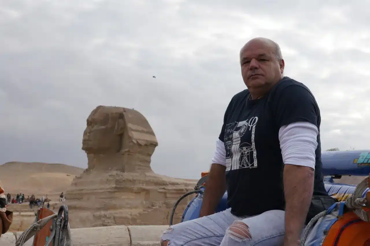 Ed's Biography v1 1 Ed at the Sphinx, Egypt